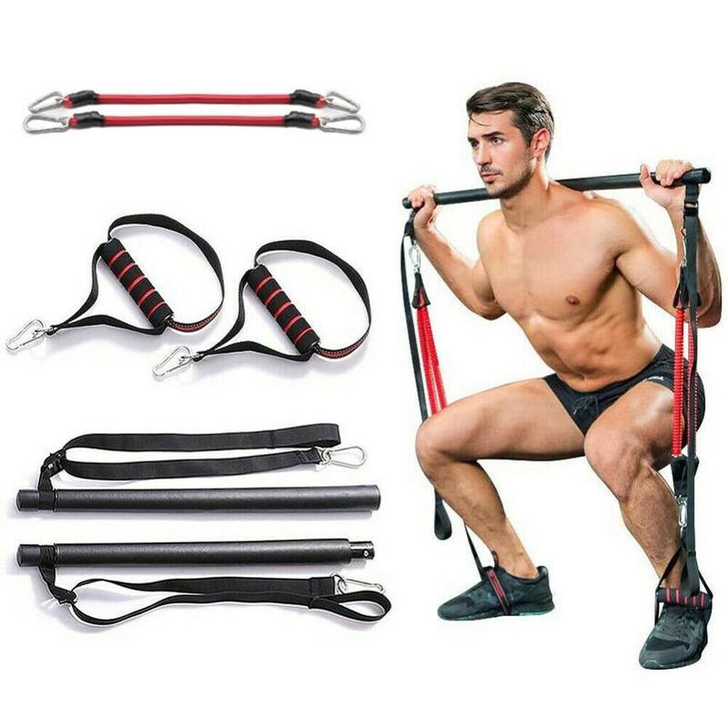 Pilates Bar Kit with Resistance Bands – Portable Home Gym - My Store