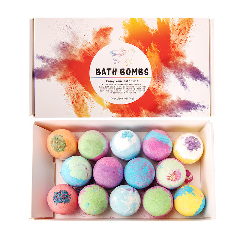 14-Piece Bath Bomb Gift Set – Assorted Fragrances