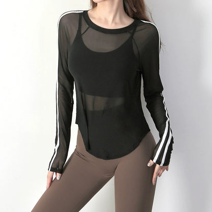 Breathable Long-Sleeve Yoga Training Top - My Store