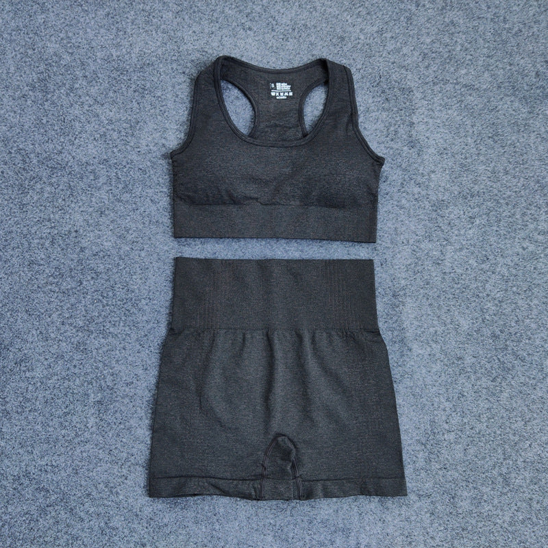 Yoga Little Jacquard Seamless Fitness Suit - My Store