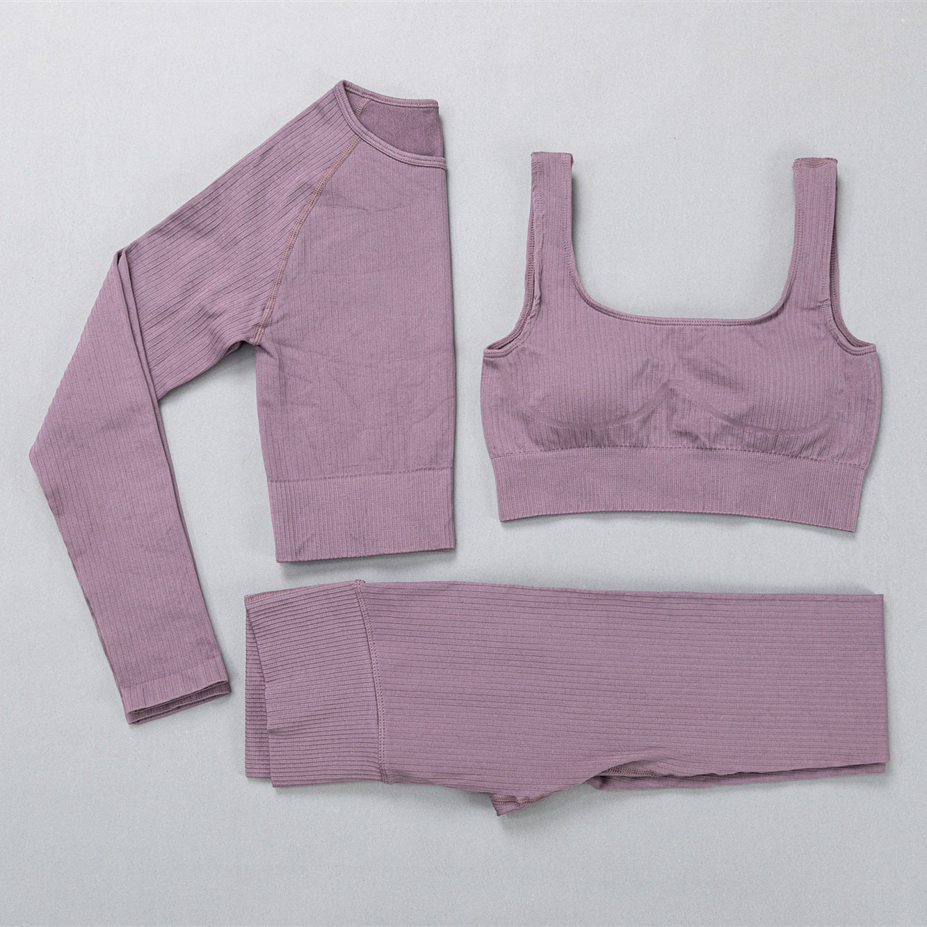 High-Elastic Jacquard Yoga Clothes Suit - My Store