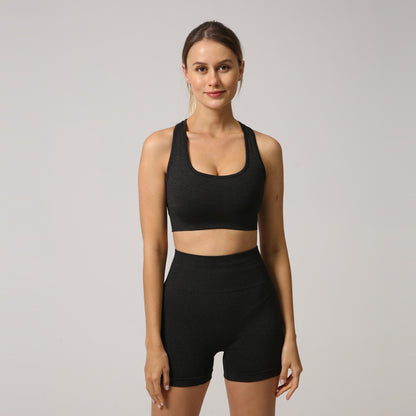 Yoga Little Jacquard Seamless Fitness Suit - My Store