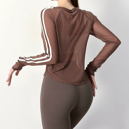 Breathable Long-Sleeve Yoga Training Top - My Store