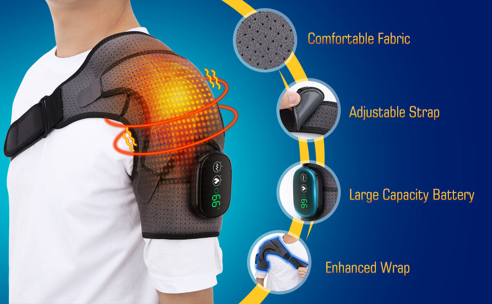 3-Speed Vibration Electric Massage Shoulder Pad