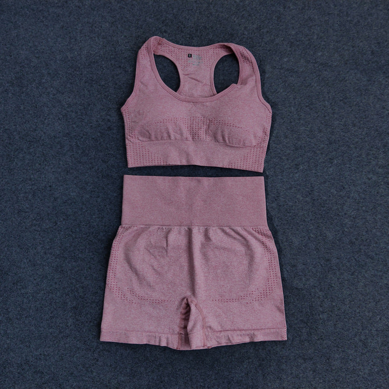 Yoga Little Jacquard Seamless Fitness Suit - My Store