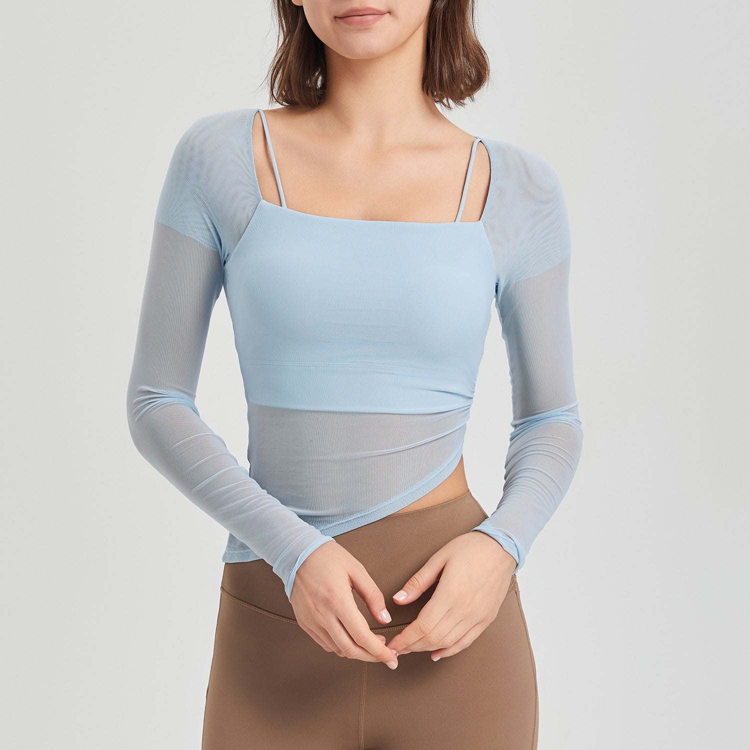 Two-Piece Mesh Sports Top - My Store