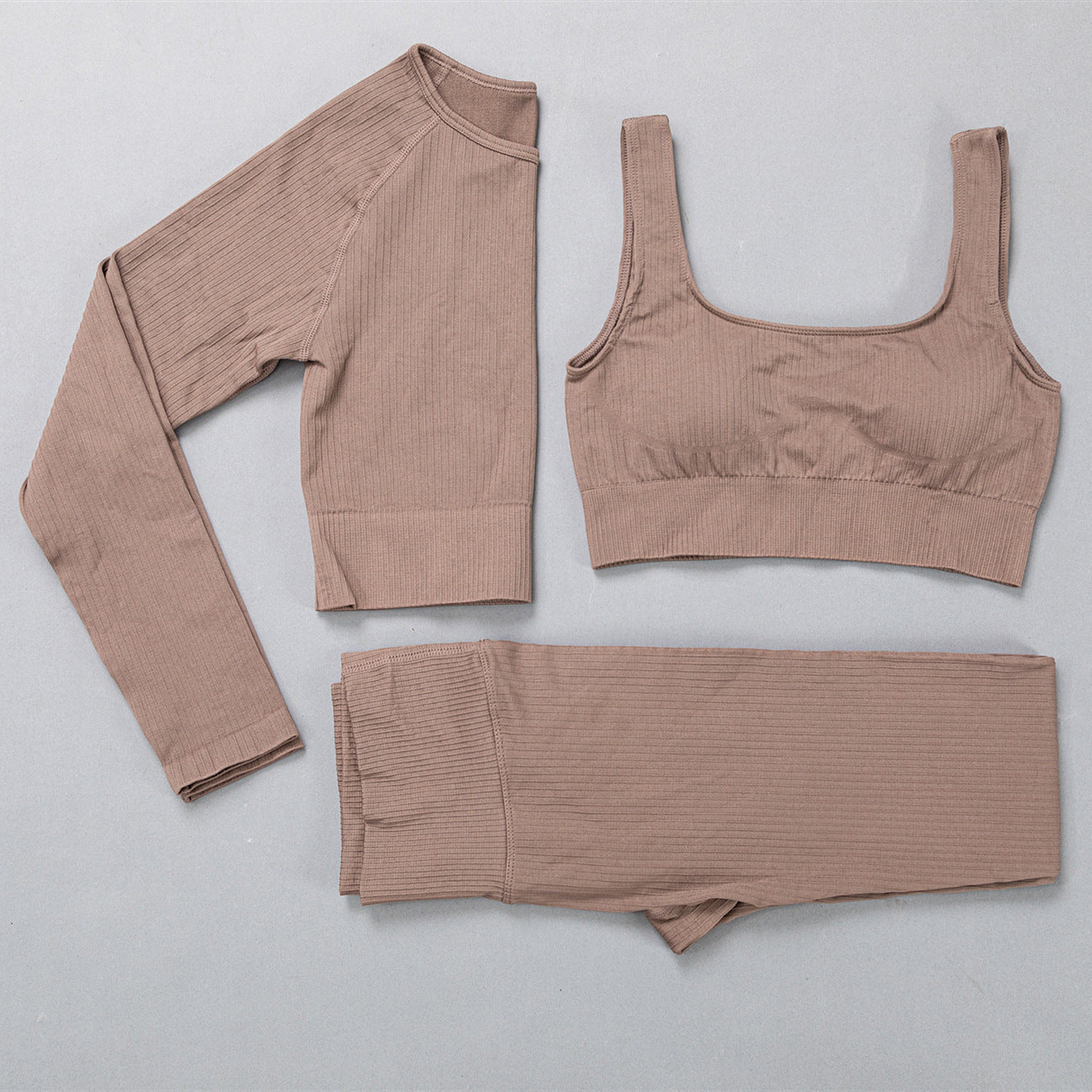 High-Elastic Jacquard Yoga Clothes Suit - My Store