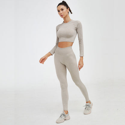 Ribbed Seamless 2-Piece Yoga Set - My Store