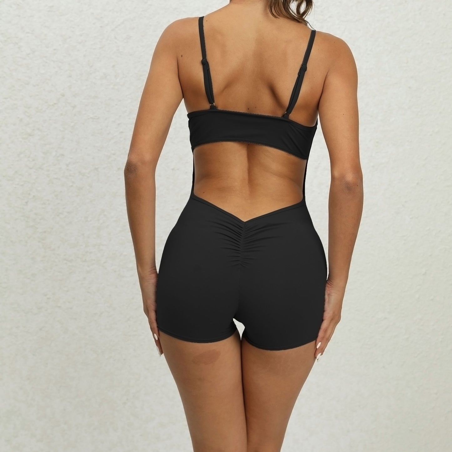 Backless Bra Shorts Fitness Set - My Store