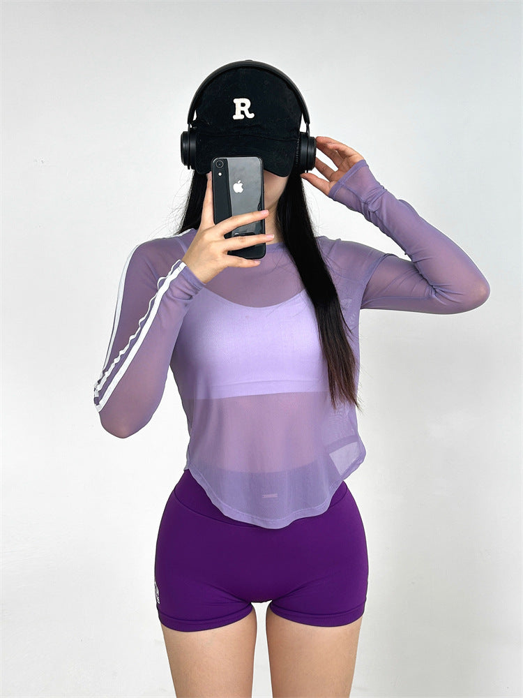 Breathable Long-Sleeve Yoga Training Top - My Store